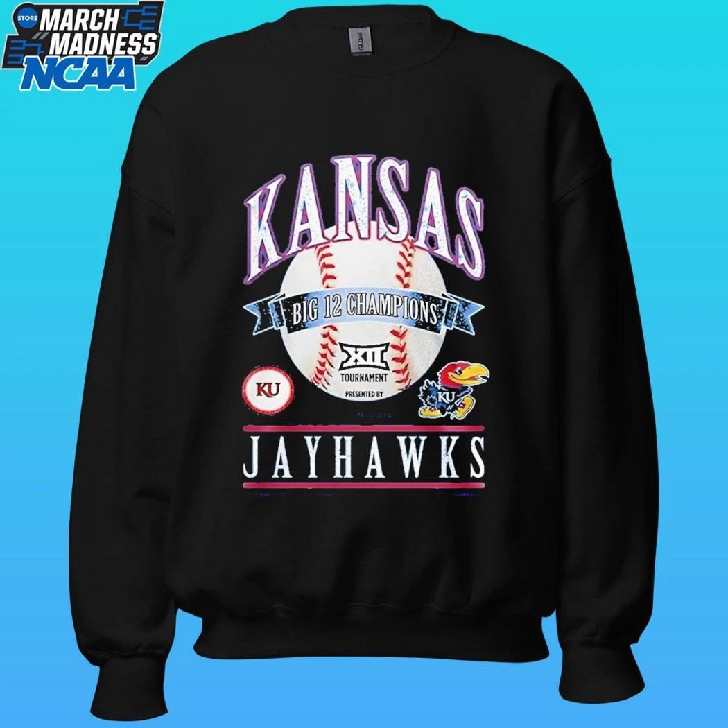 Kansas Jayhawks 2026 Big 12 Baseball Tournament Champions Shirt