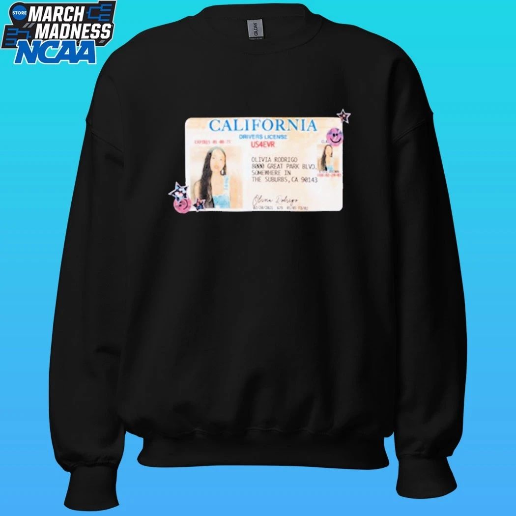Olivia Rodrigo Drivers License 5 Year Anniversary Shirt
