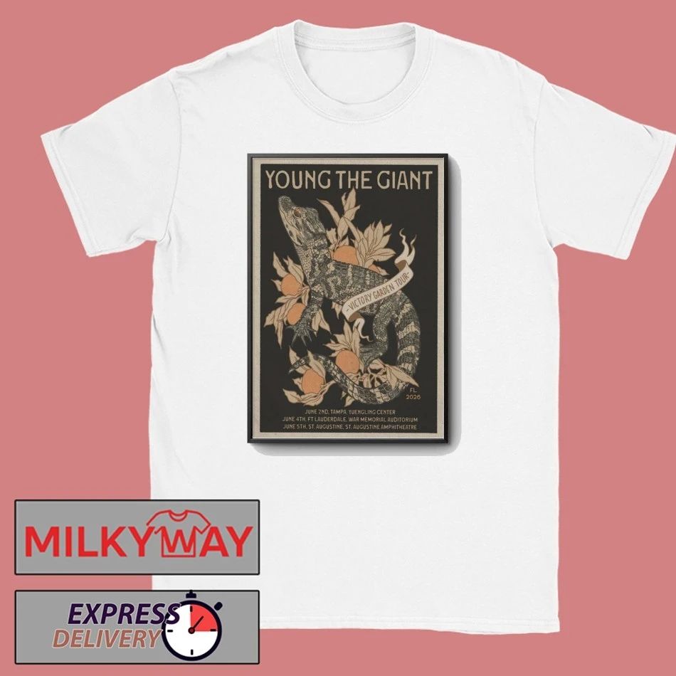 LIMITED June 02 2026 Young the Giant Tour Tampa, FL Poster shirt