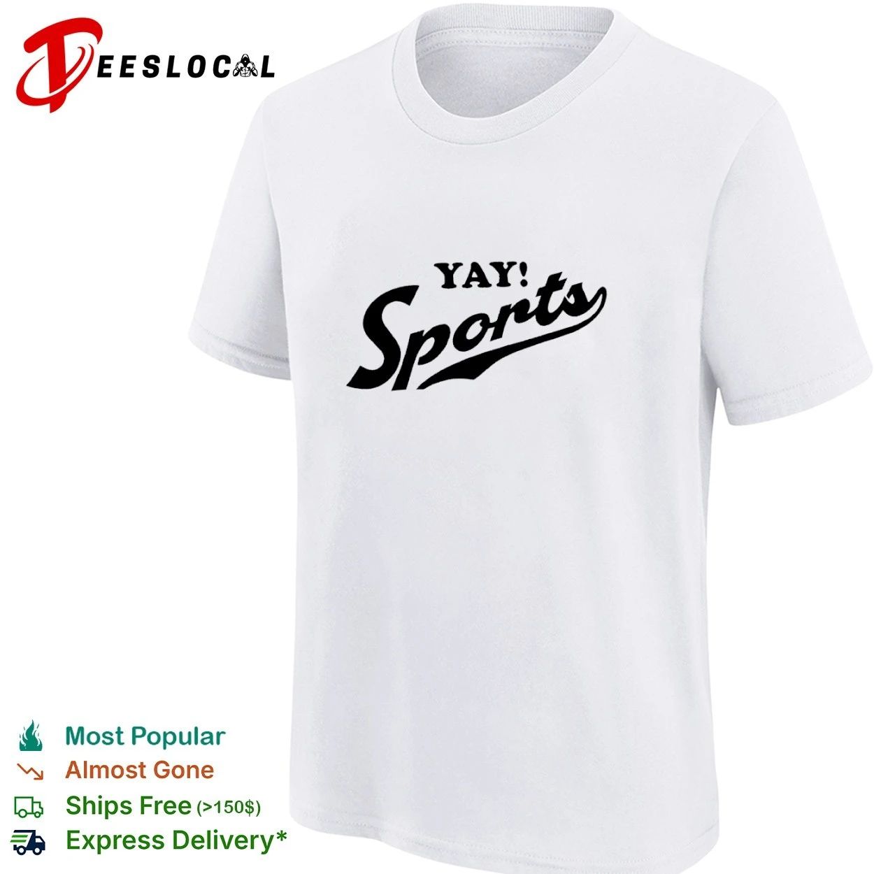 Yay! Sports beer drinking casual humor T-shirt