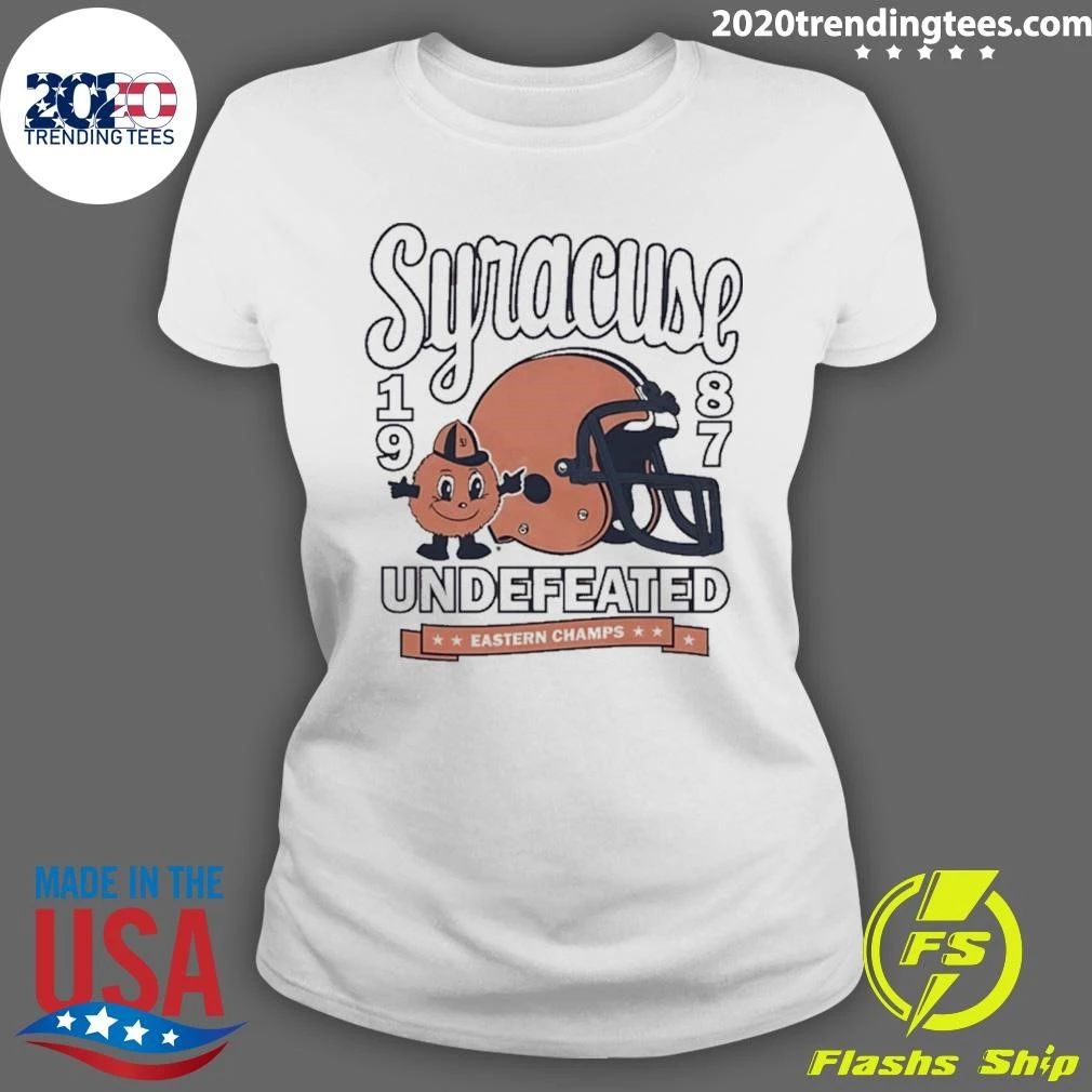 Syracuse 1987 Undefeated Eastern Champs Syracuse Orange Football Shirt