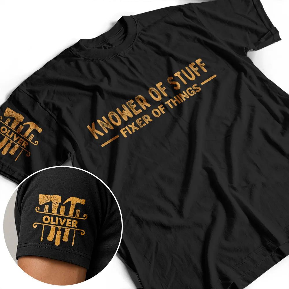 Professional Problem Solver Knower Of Stuff Fixer Of Things - Personalized T Shirt