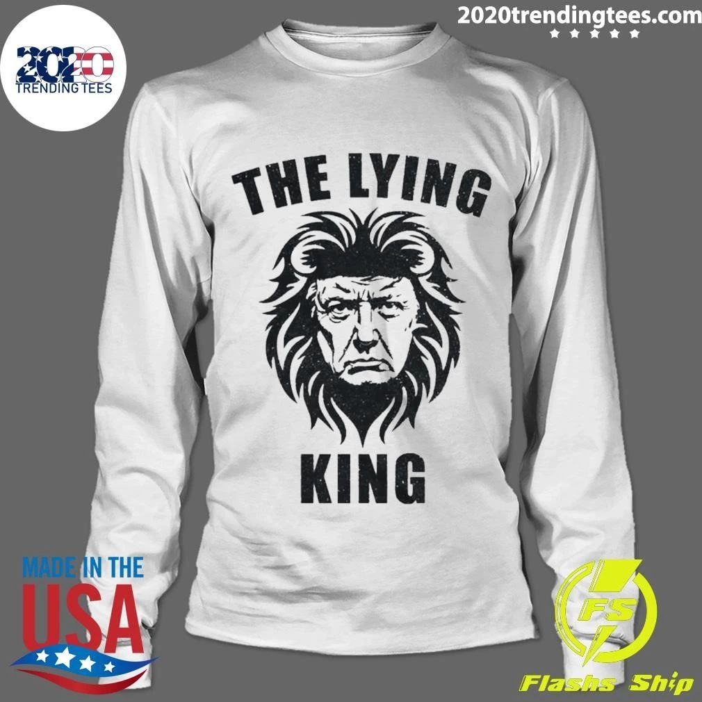 Donald Trump The Lying King Distressed Political Satire Shirt