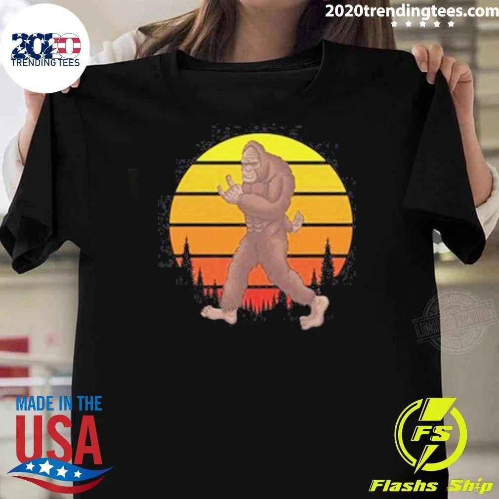 Bigfoot Rocker Retro Sunset Shirt