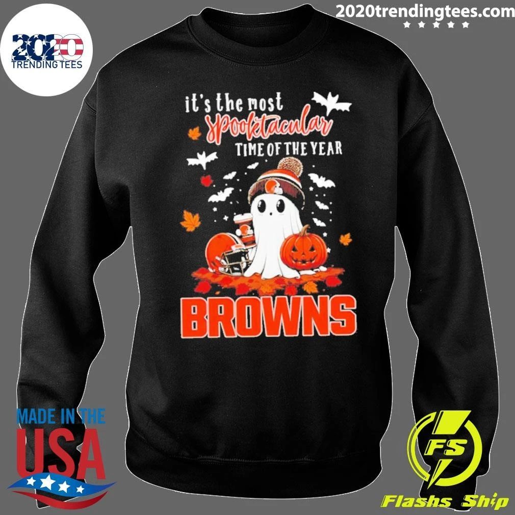 Ghost Halloween 2026 Cleveland Browns It’s The Most Spooktacular Time Of The Year Shirt