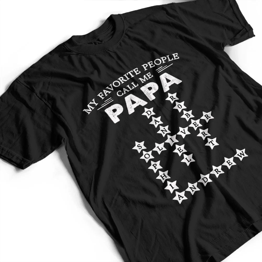 Crossword My Favorite People Call Me - Personalized T Shirt