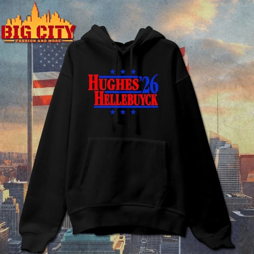 Hughes & Hellebuyck ’26 Team USA Retro Campaign T-shirt