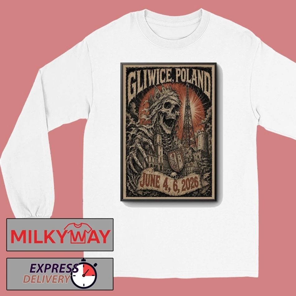 Tour Gliwice, Poland June 4 & 6 2026 Poster LIMITED shirt