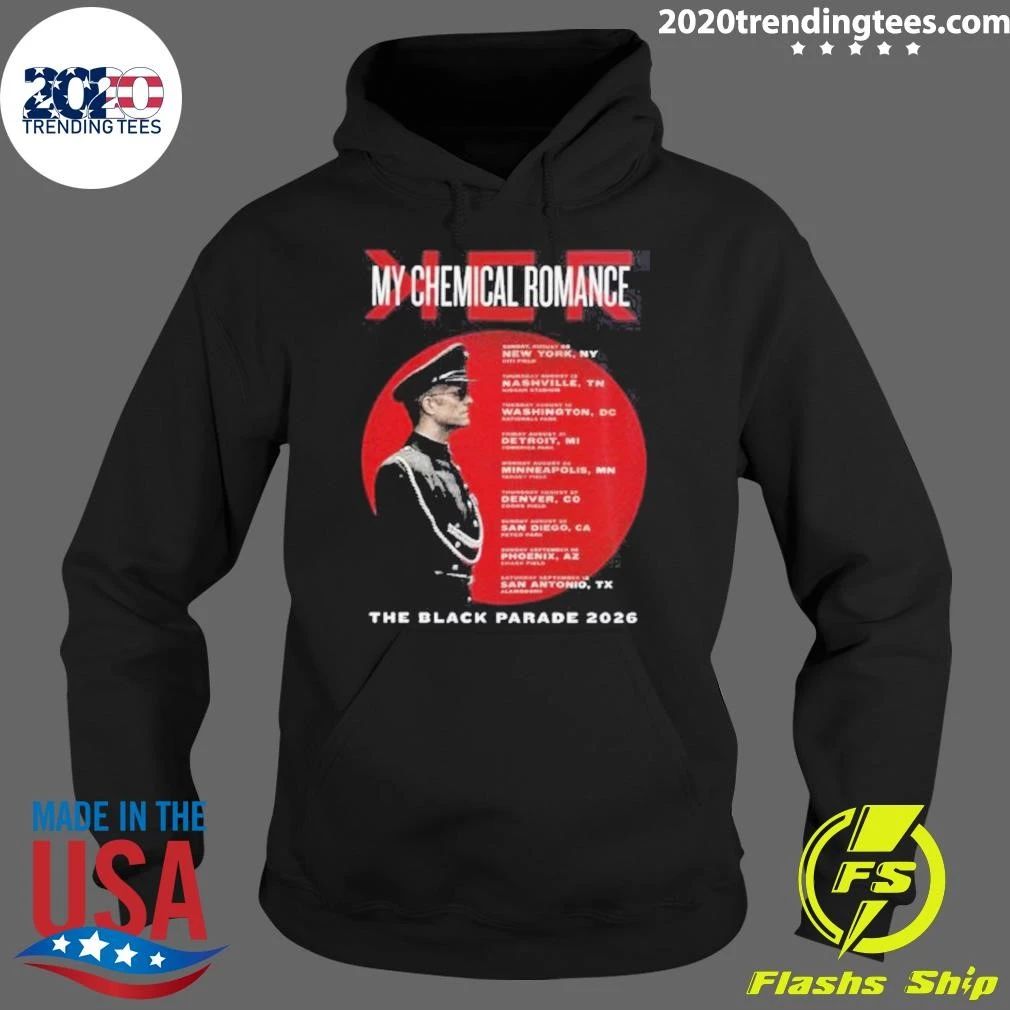 My Chemical Romance The Black Parade North America 2026 Tour Shirt