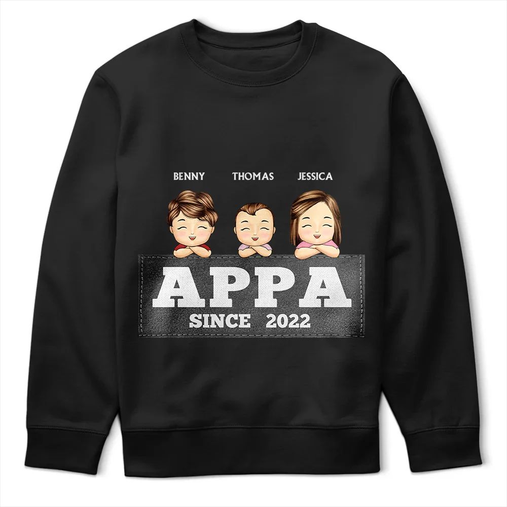 Papa Daddy Since - Personalized T Shirt