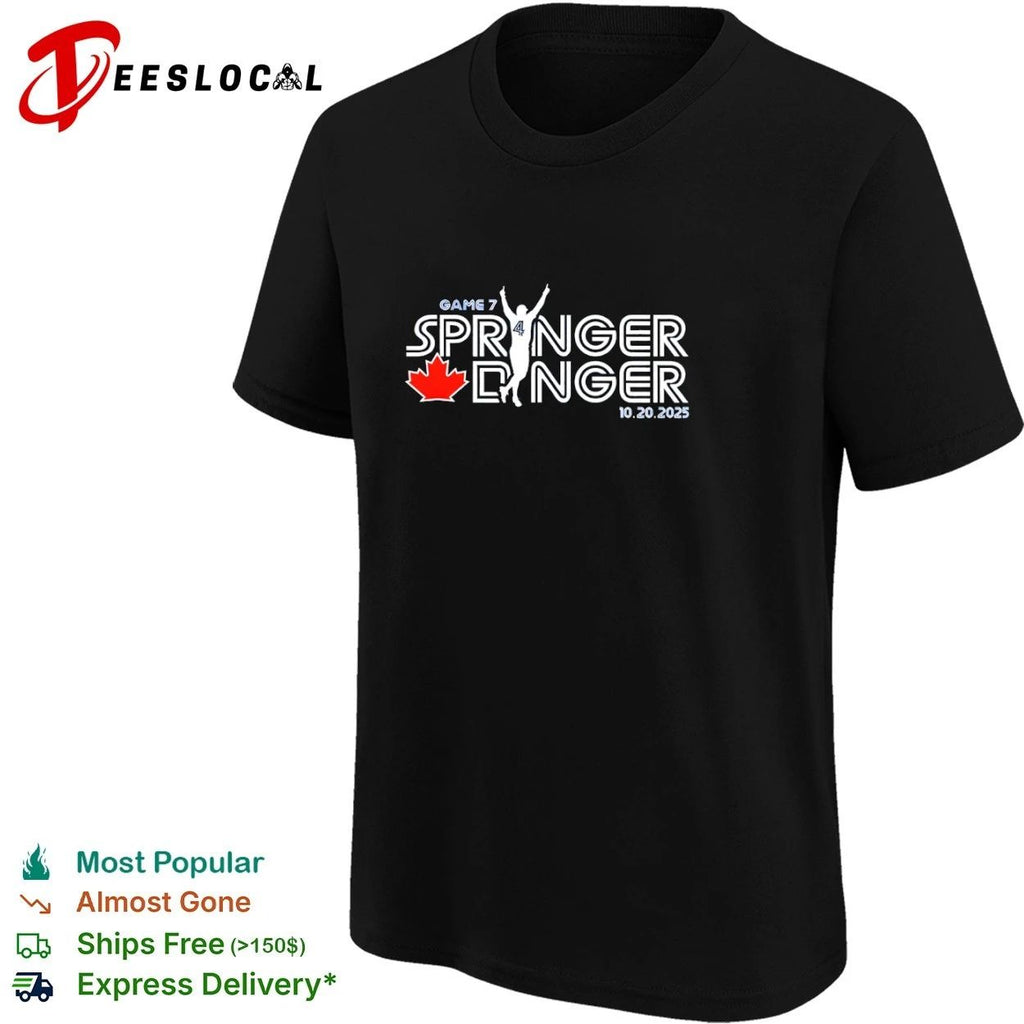 George Springer Game 7 Springer Dinger Toronto Blue Jays T-shirt
