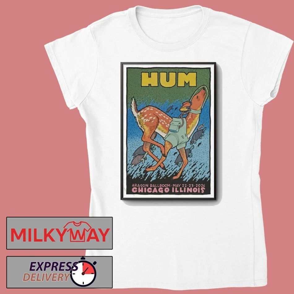 HUM Band Chicago Aragon Ballroom 05.22.2026 Poster shirt