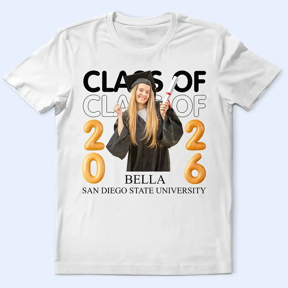 Custom Photo A New Chapter Begins Graduation - Personalized T Shirt