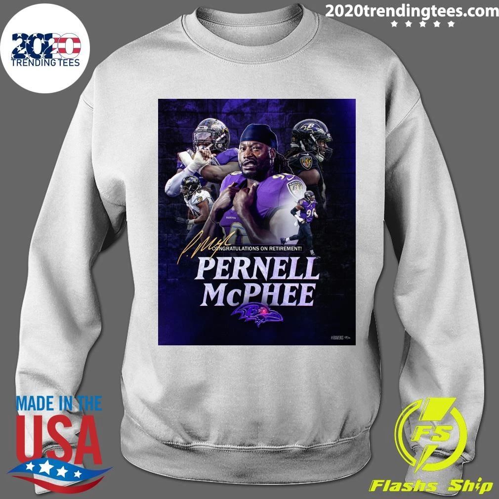 Ravens Congratulations On Retirement Pernell Mcphee Signature Shirt