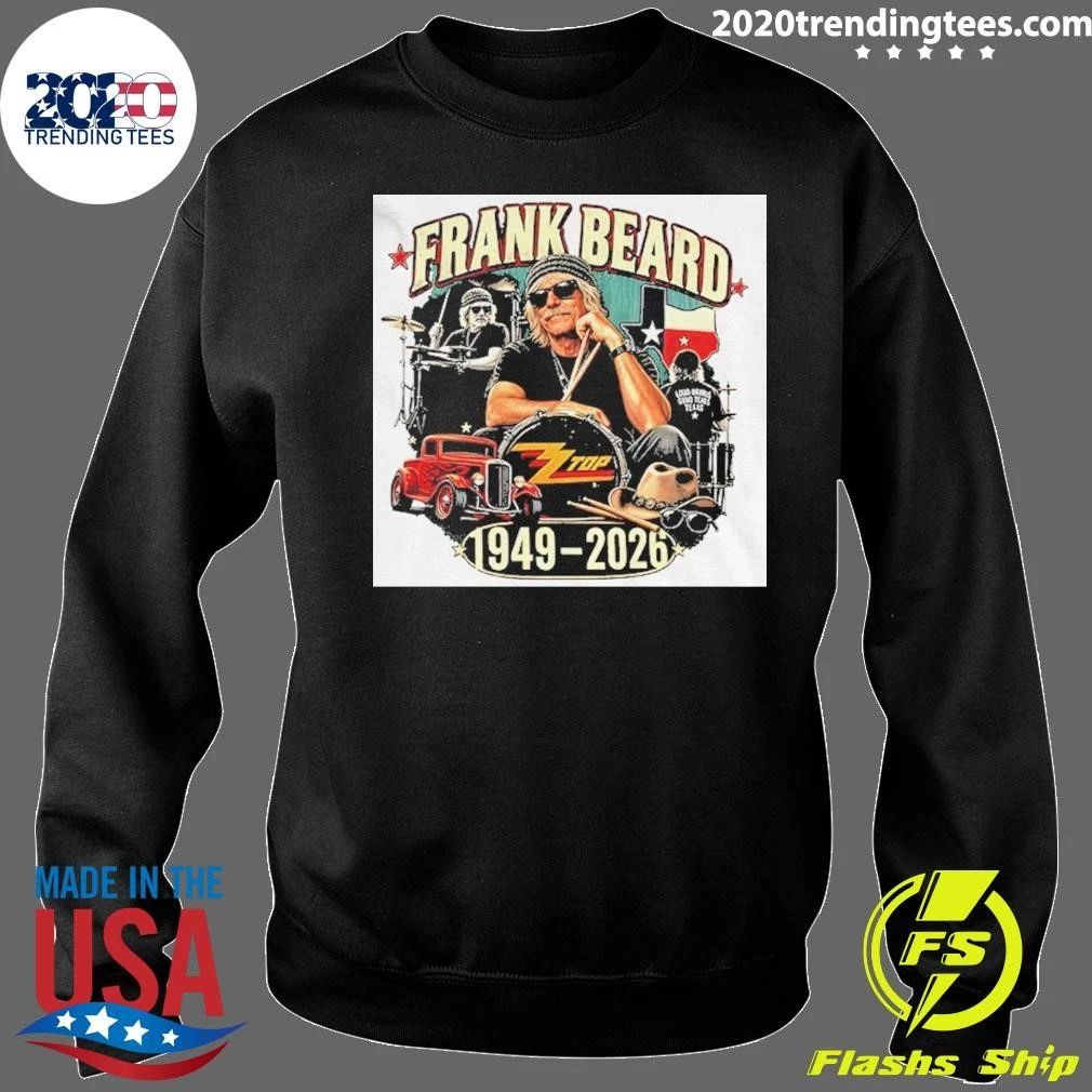 Frank Beard Memorial 1949-2026 Zz Top Vintage Rock Shirt