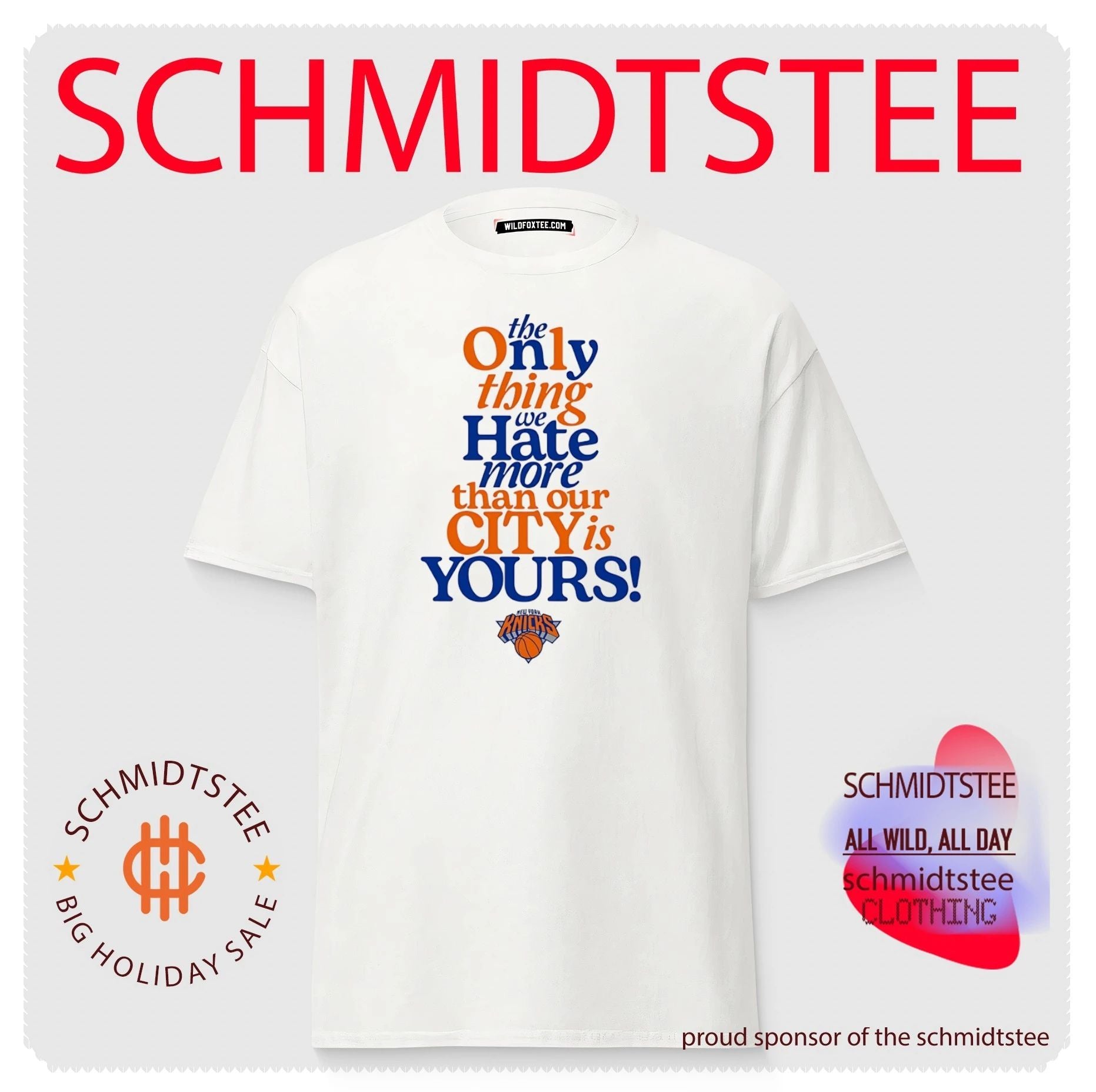 New York Knicks the only thing we hate more than our city is yours shirt