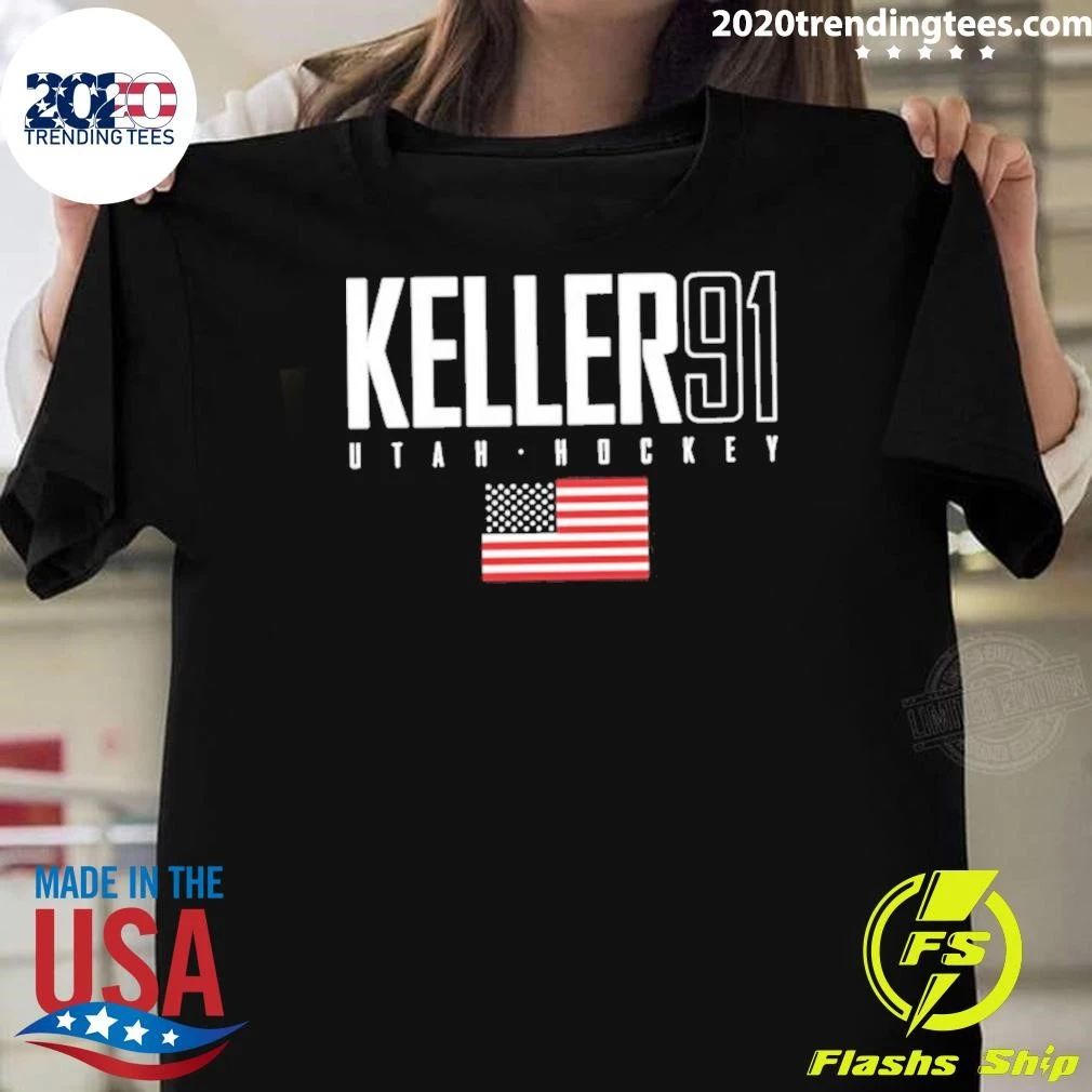 Clayton Keller 91 Utah Hockey Usa Elite Shirt