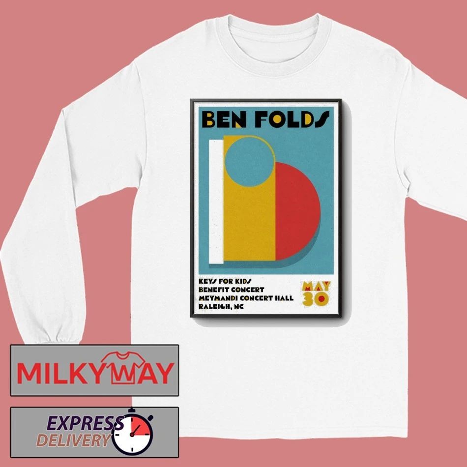 Ben Folds Raleigh NC Tour On May 30 2026 Poster shirt