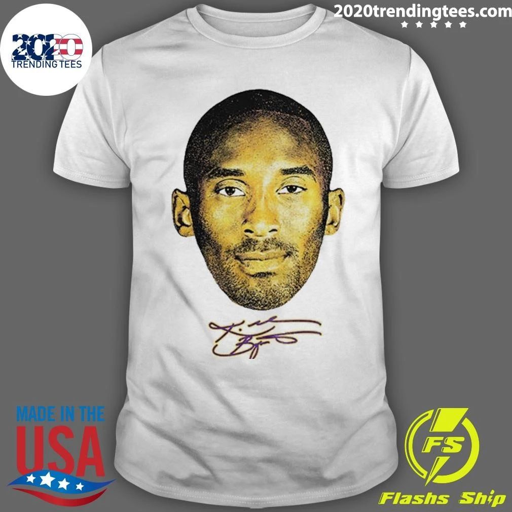 Kobe Bryant Los Angeles Lakers Legend Face Signature Shirt