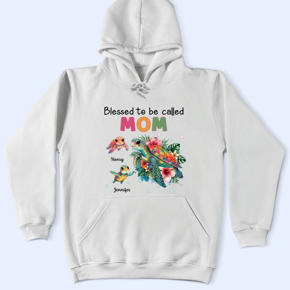Blessed To Be Called Grandma Sea Turtle - Personalized T Shirt
