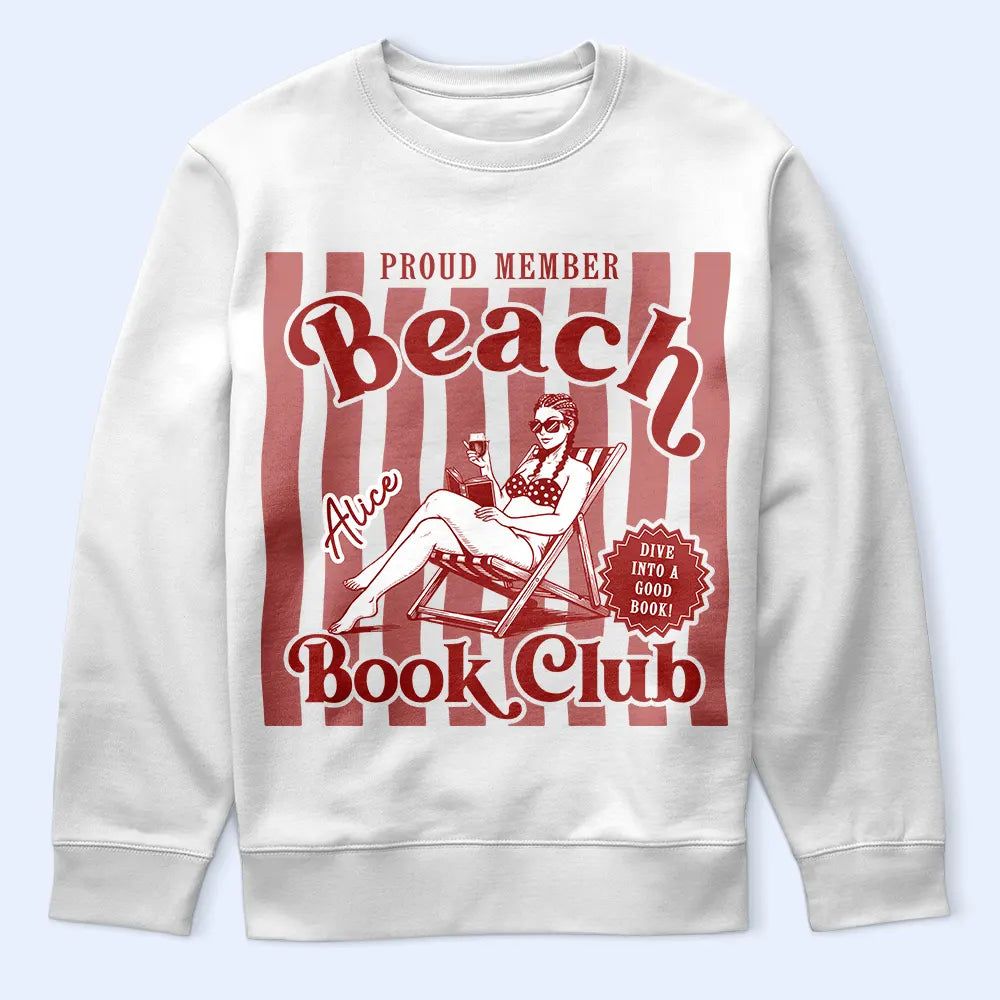 Proud Member Beach Book Club - Personalized T Shirt