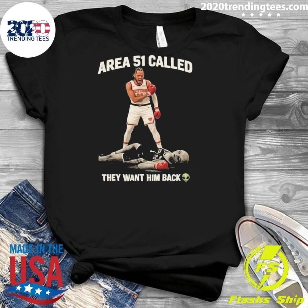 NY Knicks Area 51 Called They Want Him Back Boxing Shirt