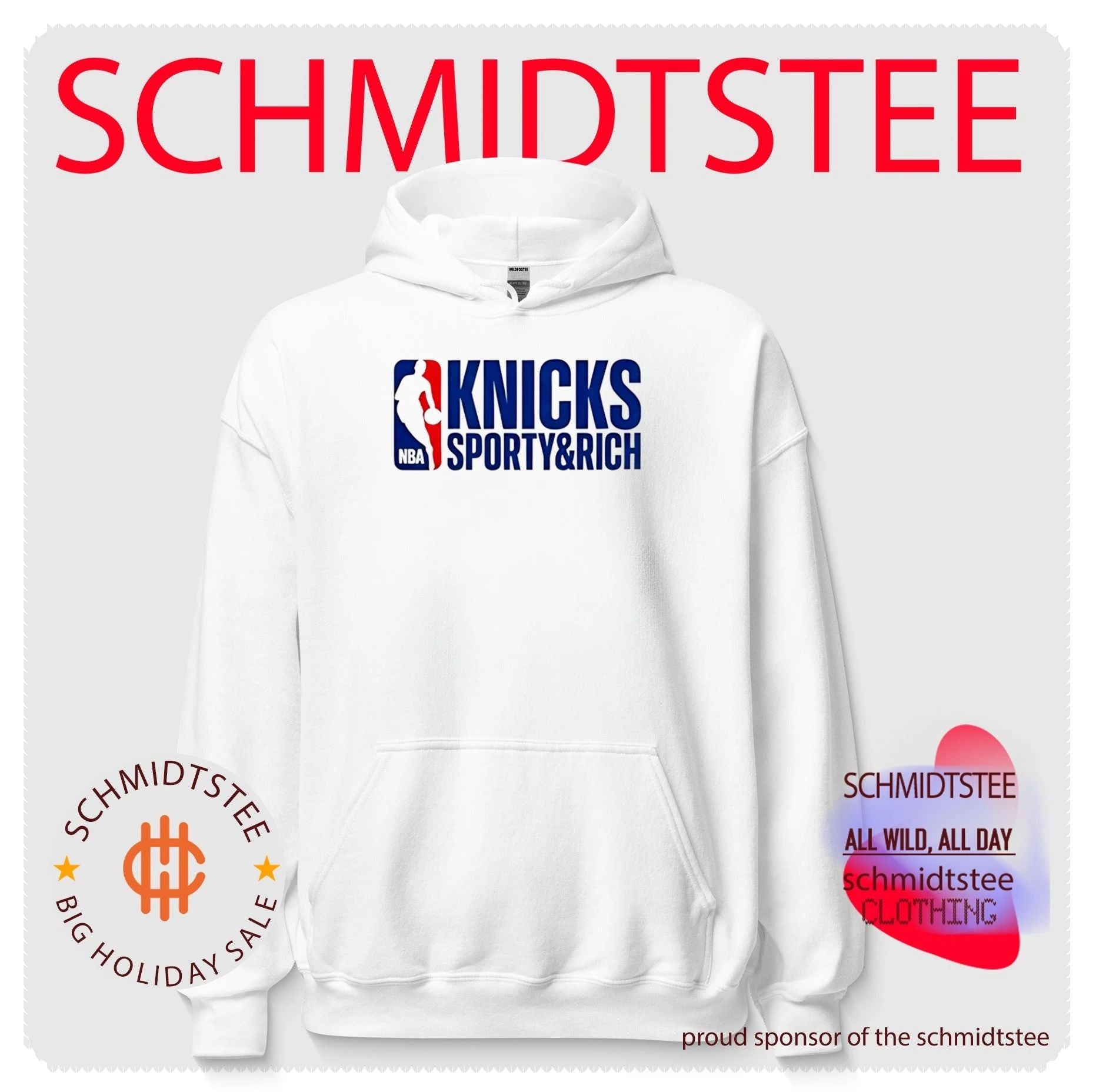 Knicks x Sporty And Rich NBA logo shirt
