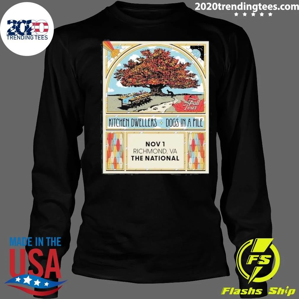 Kitchen Dwellers And Dogs In A Pile Fall Tour 2026 Tour Shirt