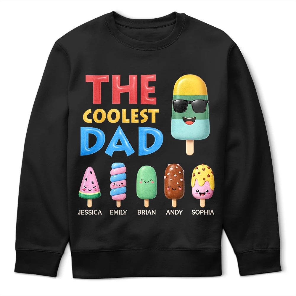 The Coolest Pop Grandpa Dad - Personalized T Shirt