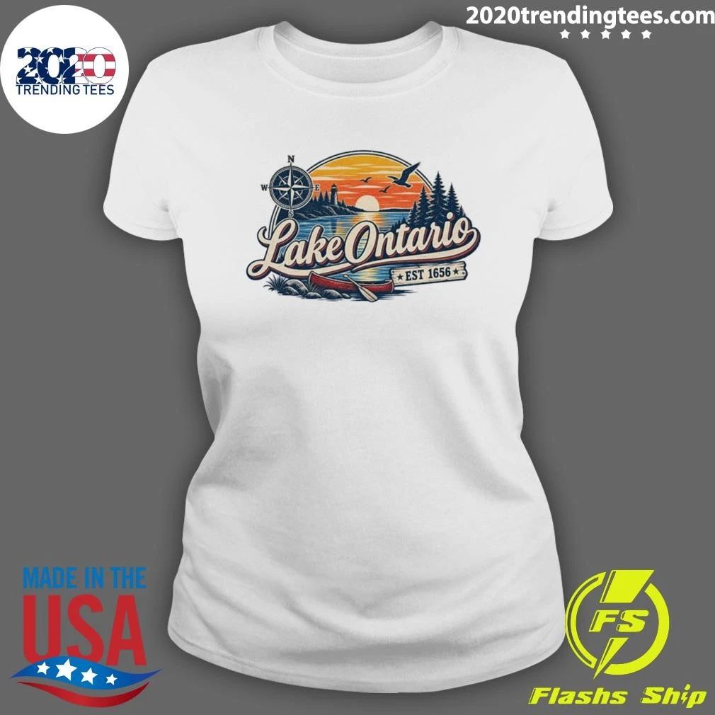 Lake Ontario Quiet Activism Anti Trump Est 1656 Shirt