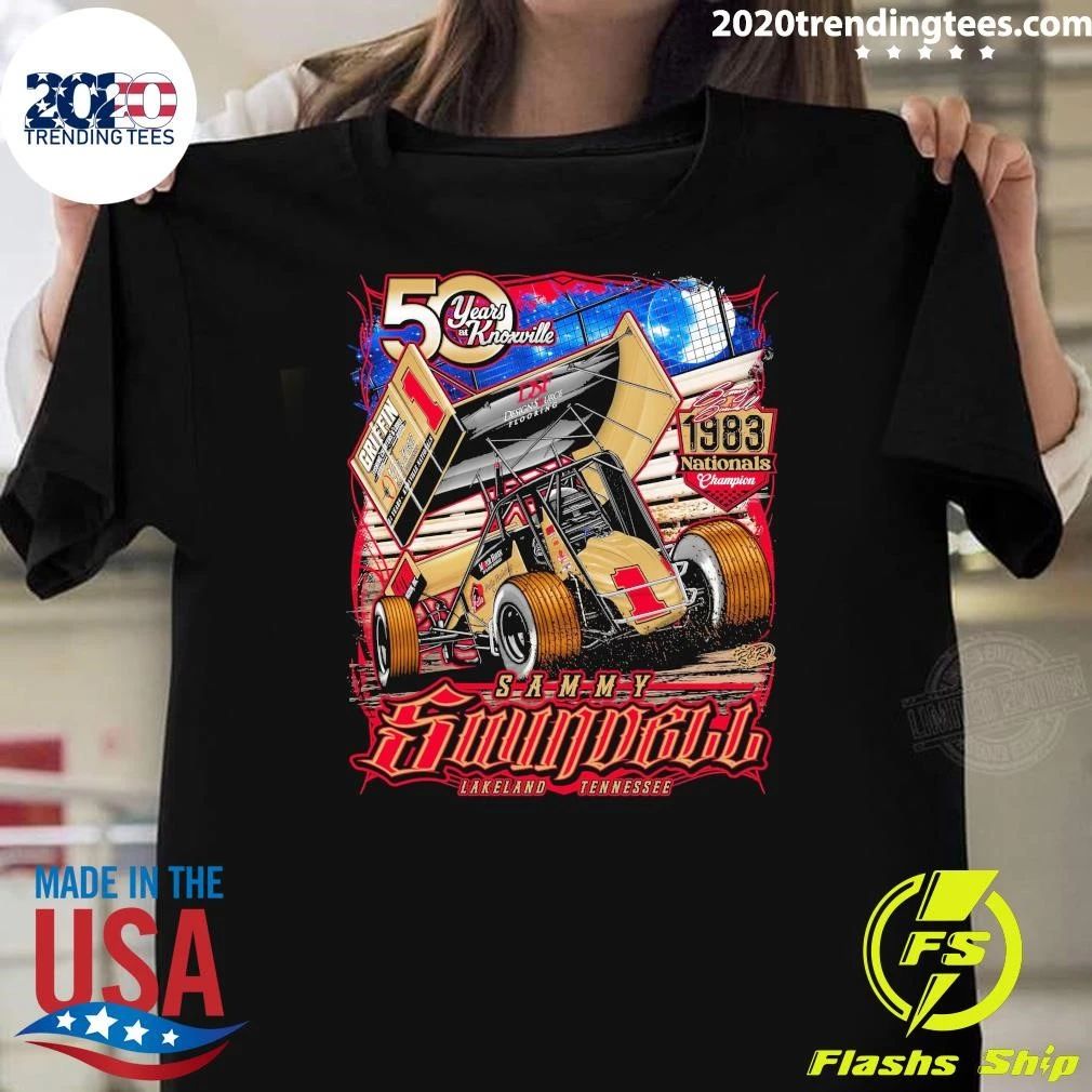 50 Years At Knoxville Sammy Swindell 1983 Nationals Champion Tee Shirt