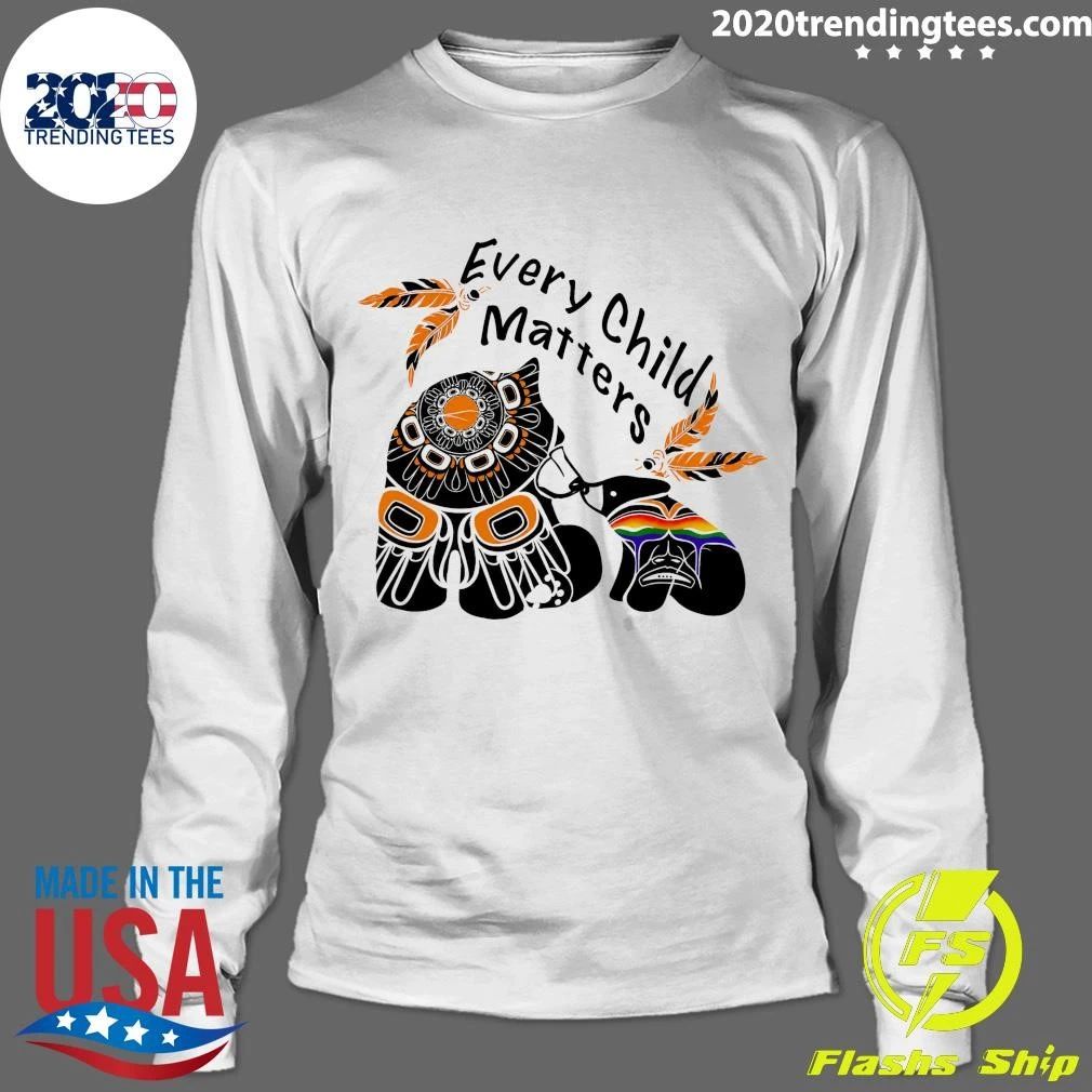 Mama Bear and Cub Every Child Matters Shirt
