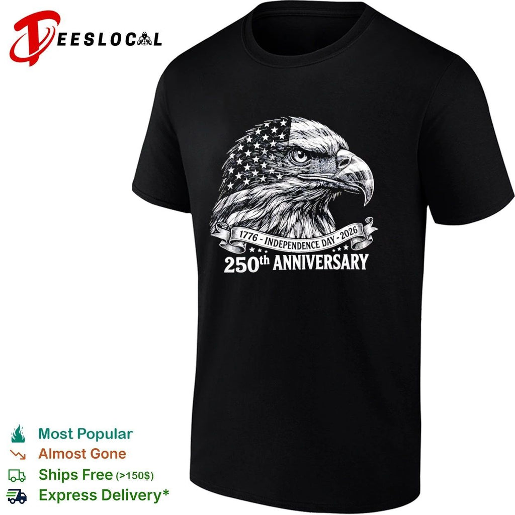 Bald Eagle USA 250th Anniversary 1776 Independence Day 2026 T-shirt