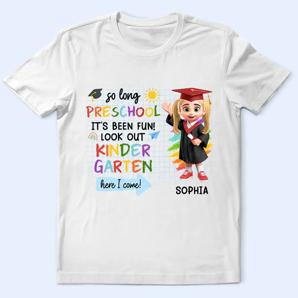 Little Grad Ready For A New Adventure - Personalized T Shirt