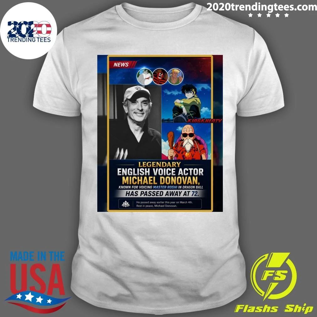 Legendary Canadian Voice Actor and Director Michael Donovan Has Passed Away At 72 Shirt