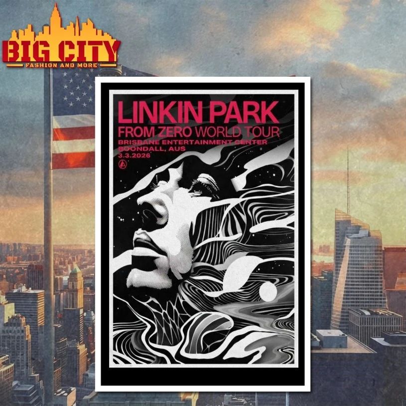 Linkin Park From Zero World Tour at Brisbane Entertainment Centre on 03 Mar 2026 Poster T-shirt