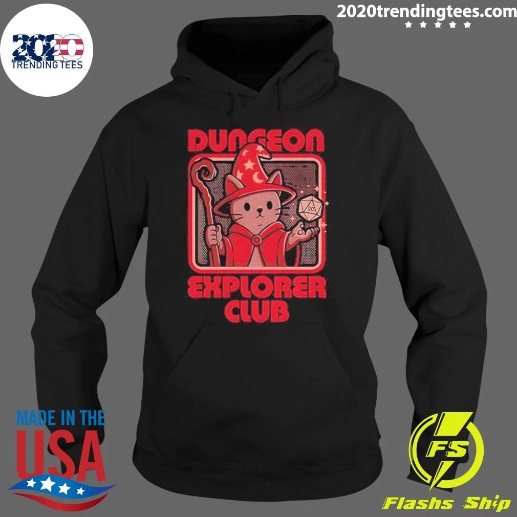 Rpg Mage Cat Dungeon Explorer Club Shirt