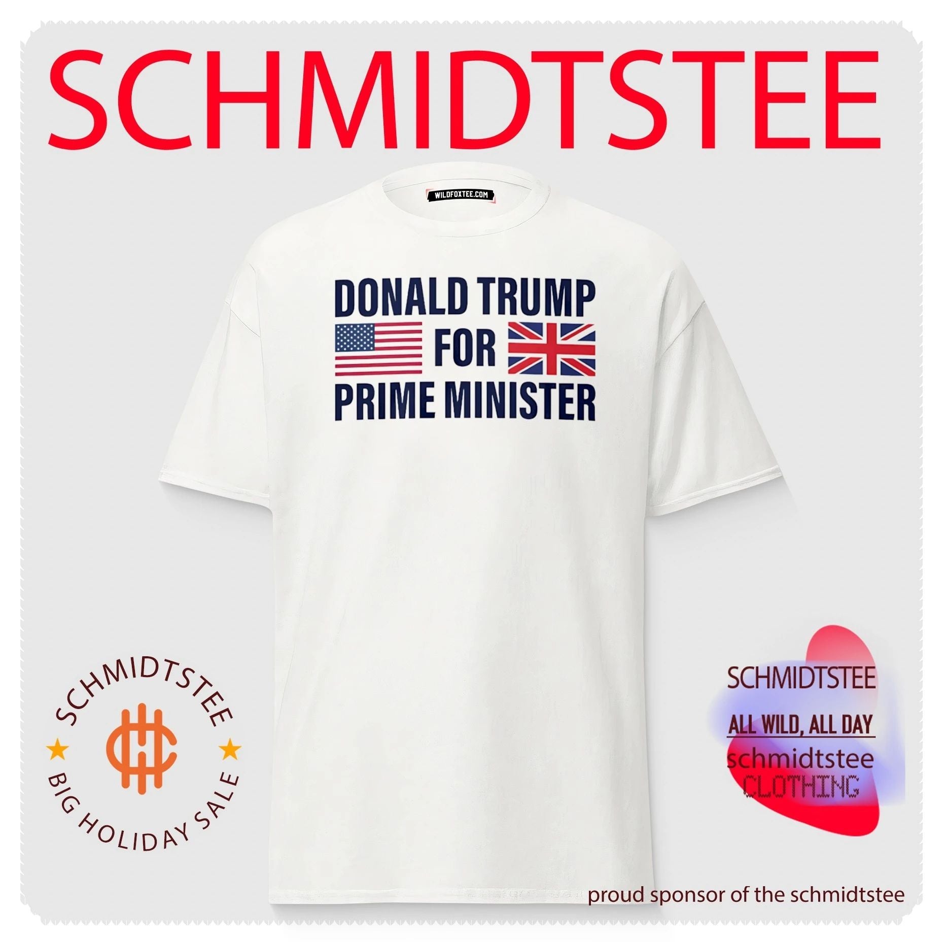 Tyson Fury Donald Trump For Prime Minister shirt