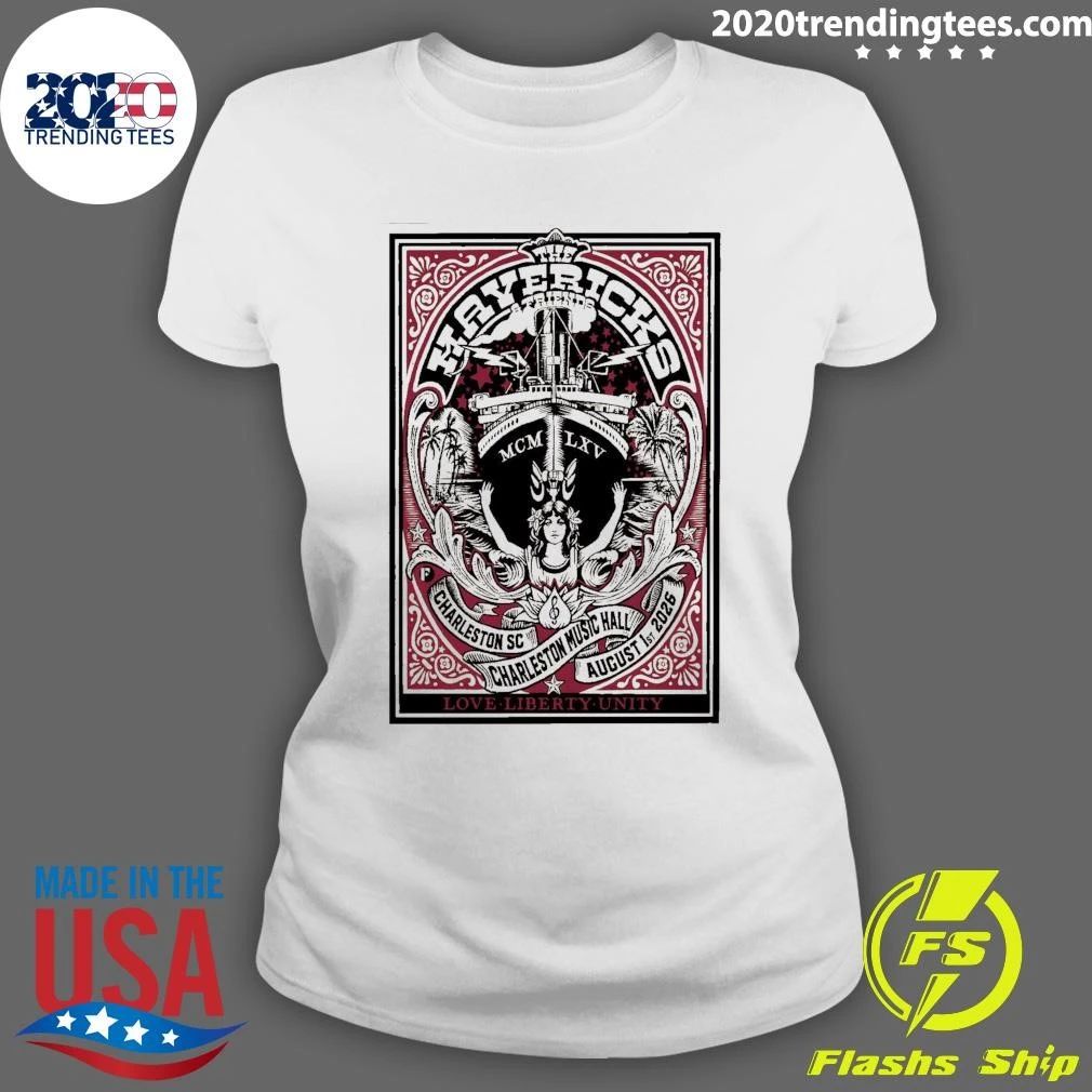 The Mavericks Charleston Music Hall In Charleston SC August 1st 2026 Shirt