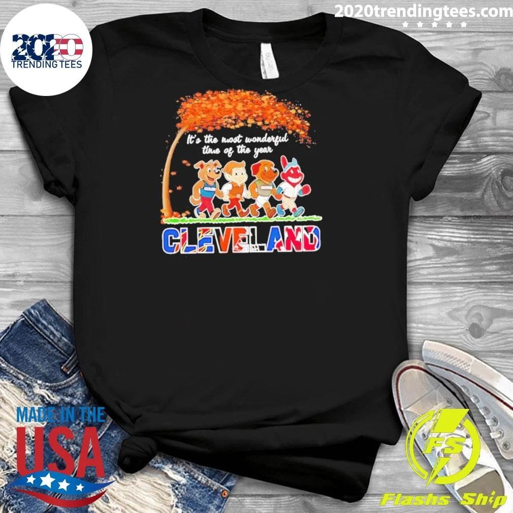 Cleveland Sports Mascots Halloween 2026 It Is the Most Wonderful Time of the Year Shirt
