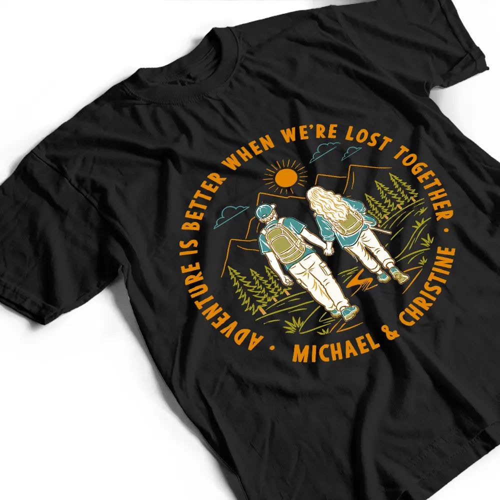 Retro Adventure Partners For Life - Personalized T Shirt