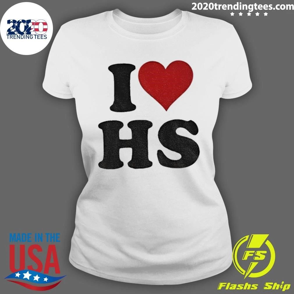 Harry music fan I Heart HS Red Love Heart Symbol Shirt