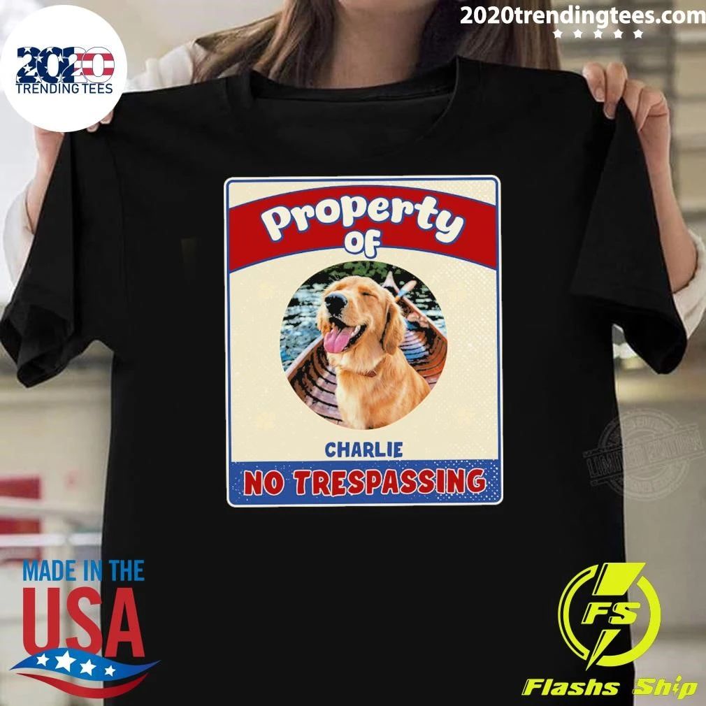 Dog Chibi Property Of Charlie No Trespassing Shirt