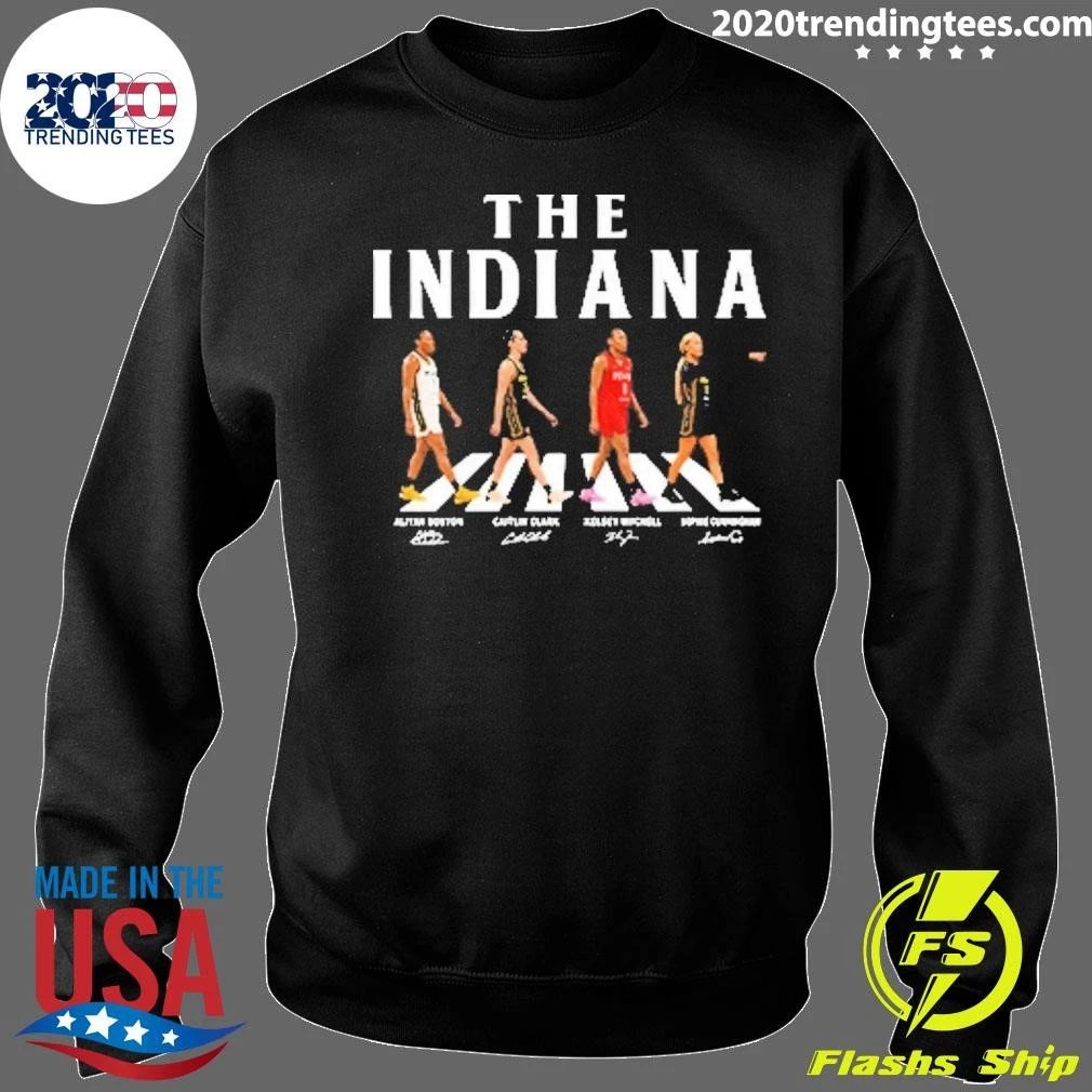 Caitlin Clark Aliyah Boston Sophie Cunningham Kelsey Mitchell Indiana Fever Walking Road Signature Shirt