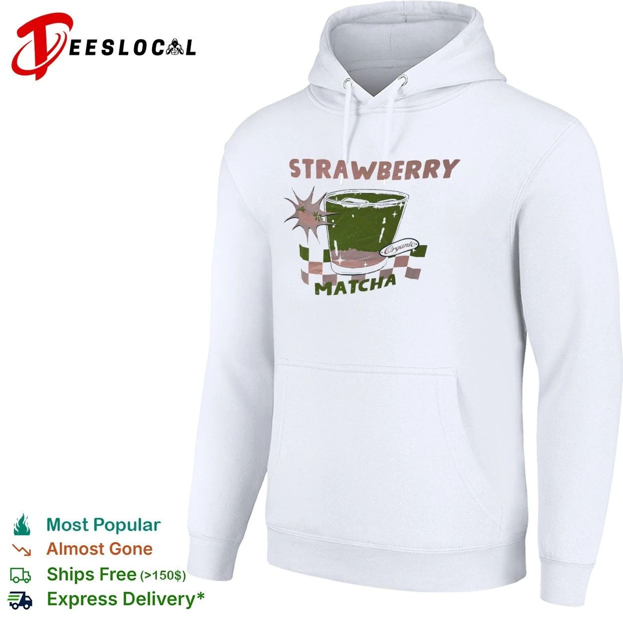 Strawberry Matcha Organic aesthetic food T-shirt
