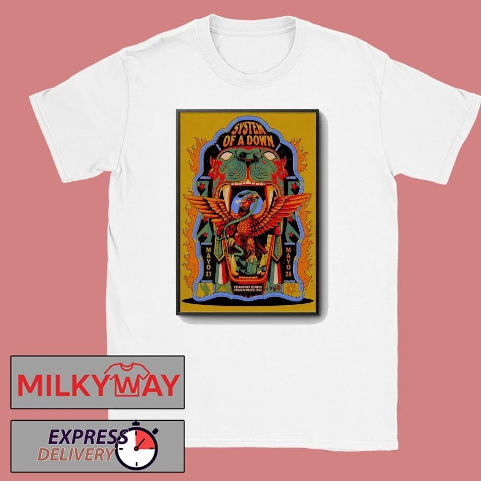 System Of A Down Mexico City May 27-28 2026 Poster shirt