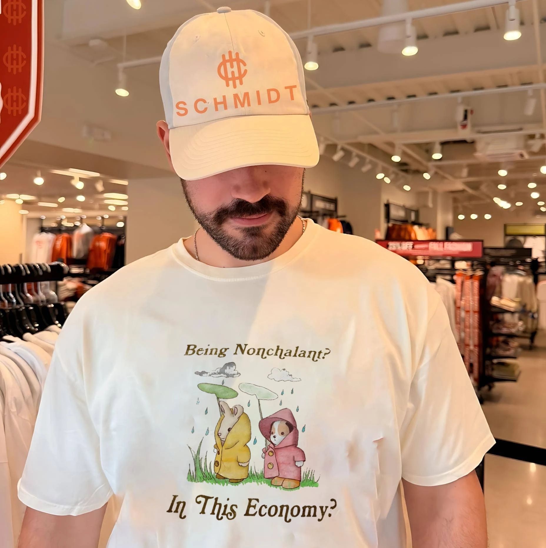 Being nonchalant in this economy shirt