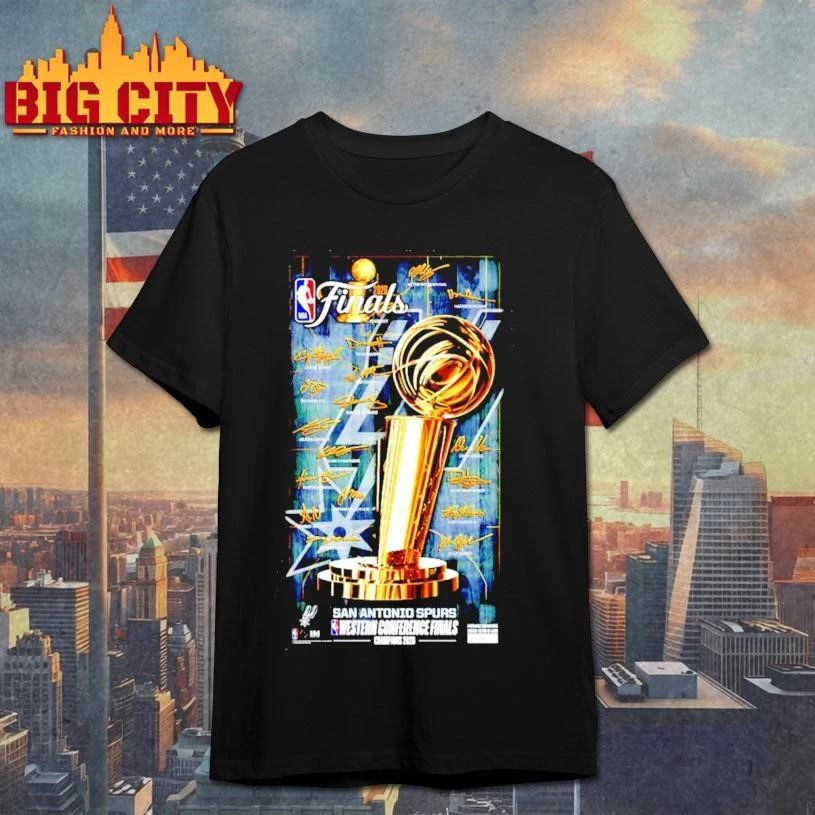 San Antonio Spurs 2026 NBA Western Conference Champions Player signature Shirt