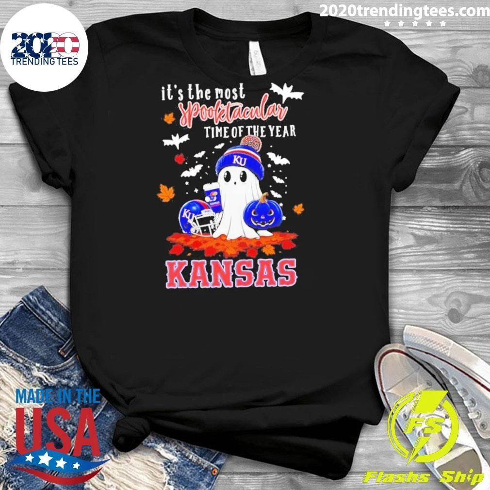 Ghost Halloween 2026 Kansas Jayhawks It’s The Most Spooktacular Time Of The Year Shirt