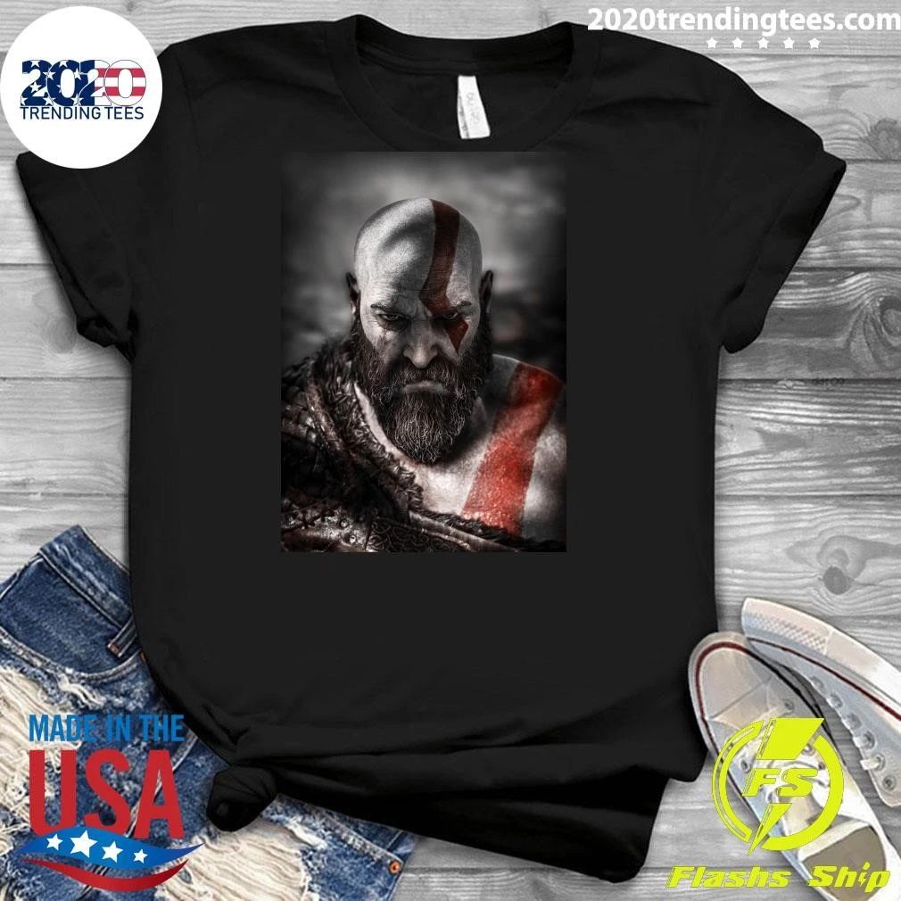 Dave Bautista as Kratos – God of War Character Portrait Shirt